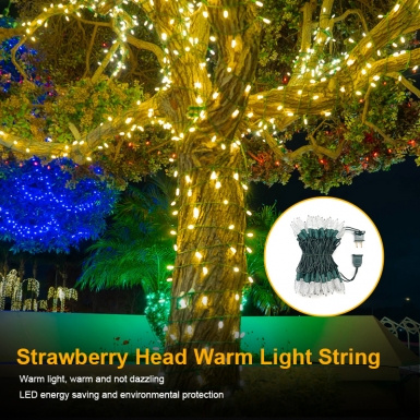 LED圣诞灯 - HCP173 C6草莓头灯串